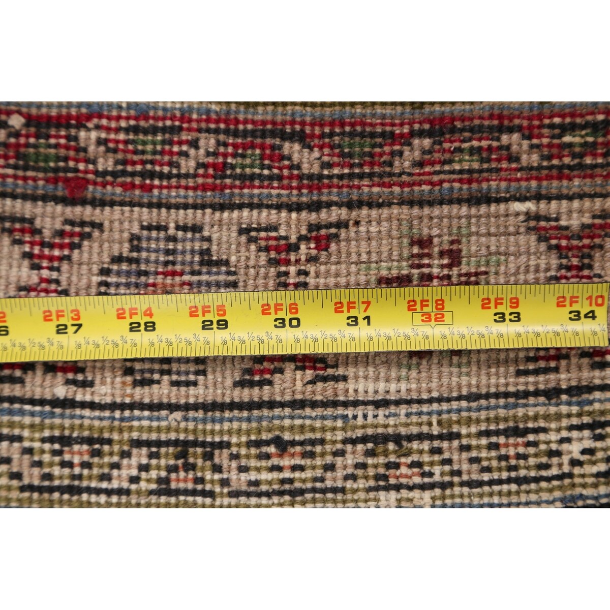 Antique Distressed Floral Tabriz Persian Area Rug Wool Hand-knotted - 9'9" x 13'1"