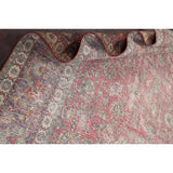 Antique Distressed Floral Tabriz Persian Area Rug Wool Hand-knotted - 9'9" x 13'1"