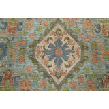 Antique Distressed Geometric Persian Tabriz Wool Area Rug Hand-knotted - 9'6" x 12'8"