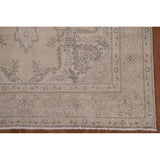 Antique Distressed Tabriz Persian Area Rug Hand-knotted Wool Carpet - 6'7" x 9'8"