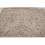 Antique Distressed Tabriz Persian Area Rug Hand-knotted Wool Carpet - 6'7" x 9'8"