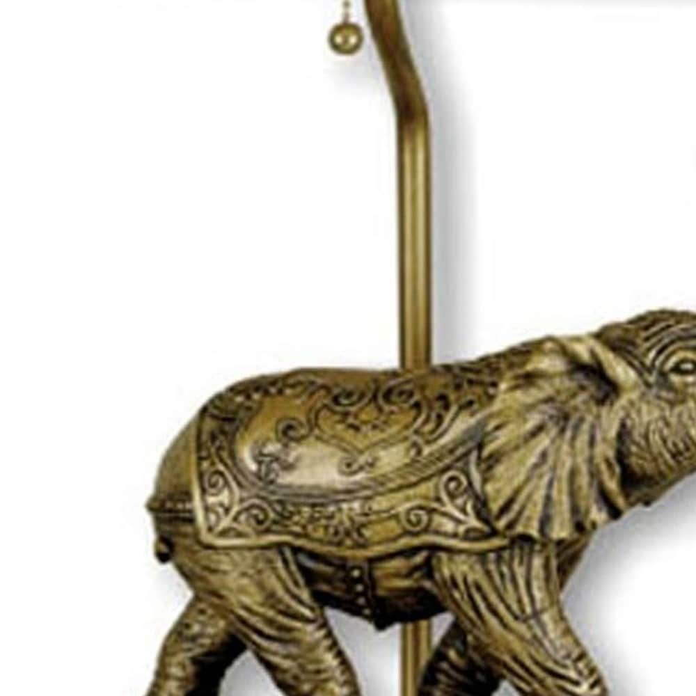 Antique Elephant Table Lamp - Large