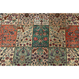 Antique Floral Tabriz Persian Area Rug Hand-knotted Wool Carpet - 6'10" x 9'11"