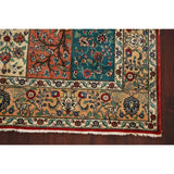 Antique Floral Tabriz Persian Area Rug Hand-knotted Wool Carpet - 6'10" x 9'11"