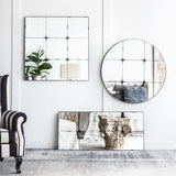 Antique Glass Panel Mirror