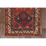 Antique Handmade Wool Traditional Bidjar Halvaei Persian Rug Tribal - 9'1" x 4'3" runner
