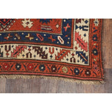 Antique Handmade Wool Traditional Bidjar Halvaei Persian Rug Tribal - 9'1" x 4'3" runner
