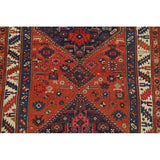 Antique Handmade Wool Traditional Bidjar Halvaei Persian Rug Tribal - 9'1" x 4'3" runner