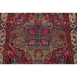 Antique Isfahan Floral Hand Knotted Wool Oriental Persian Area Rug - 7'0" x 4'4"