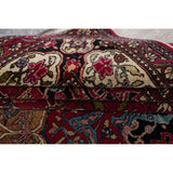 Antique Isfahan Floral Hand Knotted Wool Oriental Persian Area Rug - 7'0" x 4'4"
