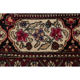 Antique Isfahan Floral Hand Knotted Wool Oriental Persian Area Rug - 7'0" x 4'4"