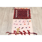 Antique Kilim Geometric Hand Made Wool Persian Rug - 6'5" x 1'9" Runner