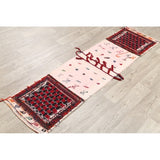 Antique Kilim Geometric Hand Made Wool Persian Rug - 6'5" x 1'9" Runner