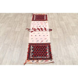 Antique Kilim Geometric Hand Made Wool Persian Rug - 6'5" x 1'9" Runner