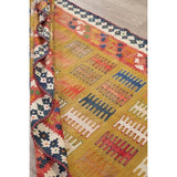 Gracewood Hollow Harutunian Kilim Blend Woven Tribal Hand Woven Wool Rug - 7'6" x 4'1"