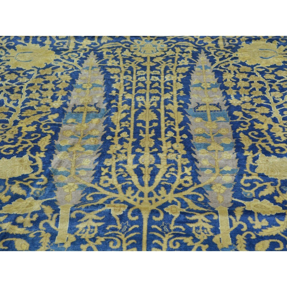 Antique Laristan Cypress Tree Design Oversize Rug