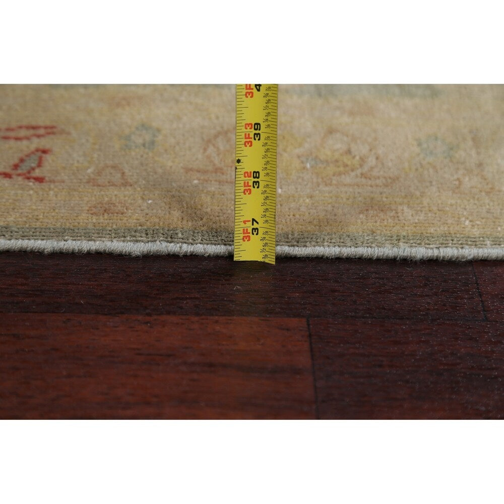 Antique Look Vegetable Dye Floral Oushak Turkish Oriental Rug Handmade - 2' 10" x 11' 10" Runner