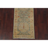 Antique Look Vegetable Dye Floral Oushak Turkish Oriental Rug Handmade - 2' 10" x 11' 10" Runner