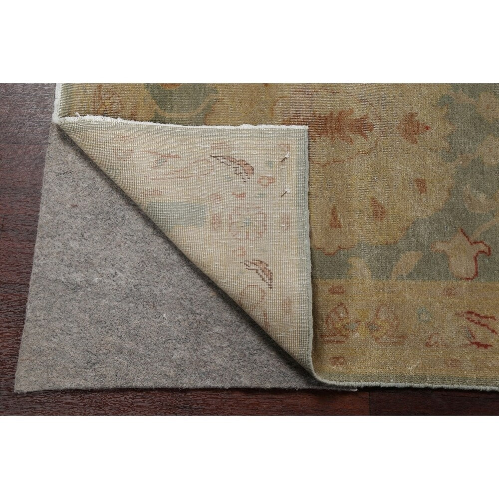 Antique Look Vegetable Dye Floral Oushak Turkish Oriental Rug Handmade - 2' 10" x 11' 10" Runner