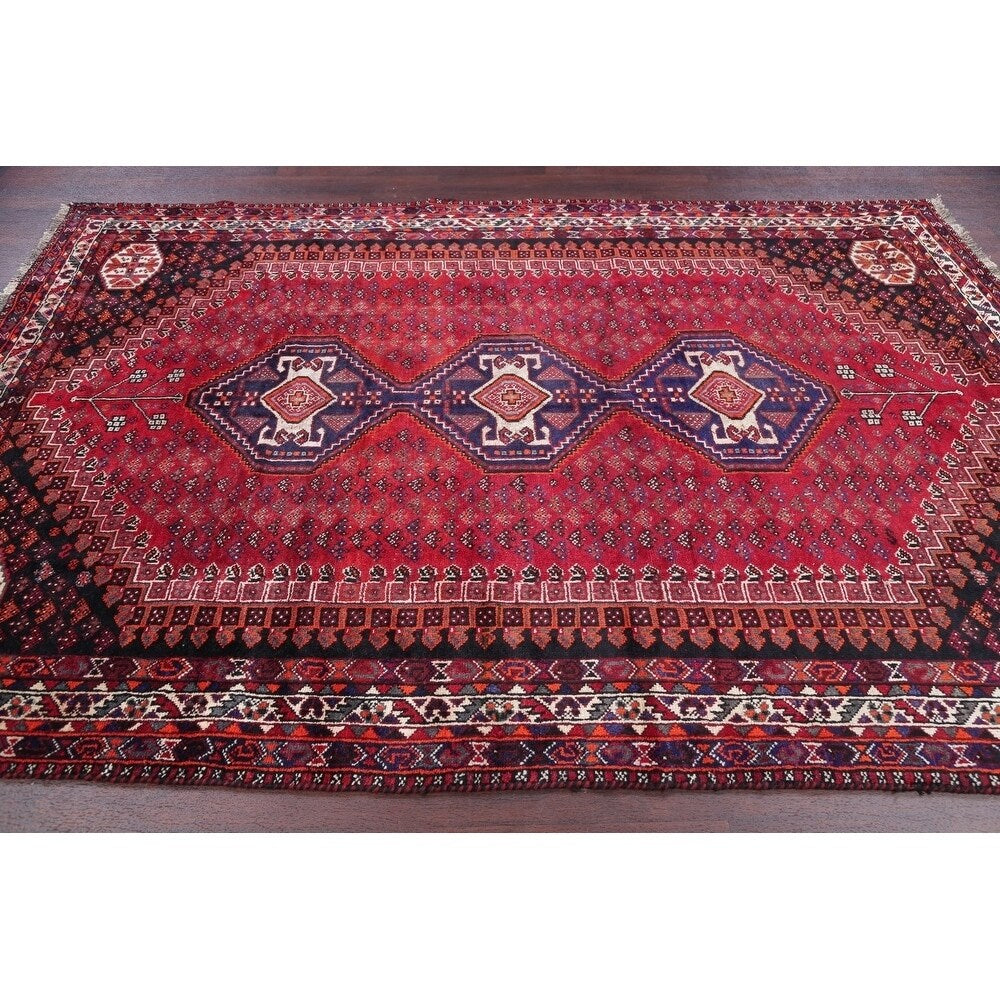 Antique Lori Tribal Hand-Knotted Wool Persian Area Rug - 10'0" x 6'10"