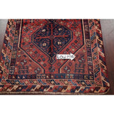 Antique Lori Tribal Geometric Handmade Wool Persian Oriental Area Rug - 6'8" x 3'8"