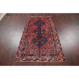 Antique Lori Tribal Geometric Handmade Wool Persian Oriental Area Rug - 6'8" x 3'8"