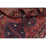 Antique Lori Tribal Geometric Handmade Wool Persian Oriental Area Rug - 6'8" x 3'8"