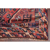 Antique Lori Tribal Geometric Handmade Wool Persian Oriental Area Rug - 6'8" x 3'8"