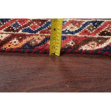 Antique Lori Tribal Geometric Handmade Wool Persian Oriental Area Rug - 6'8" x 3'8"
