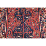 Antique Lori Tribal Geometric Handmade Wool Persian Oriental Area Rug - 6'8" x 3'8"