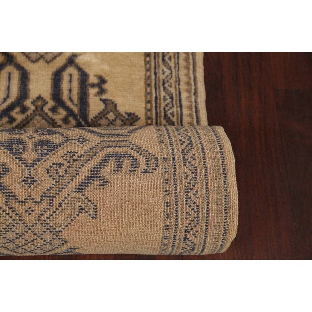 Antique Oushak Turkish Hand Knotted Traditional Oriental Floral Rug - 48'9" x 2'5" runner