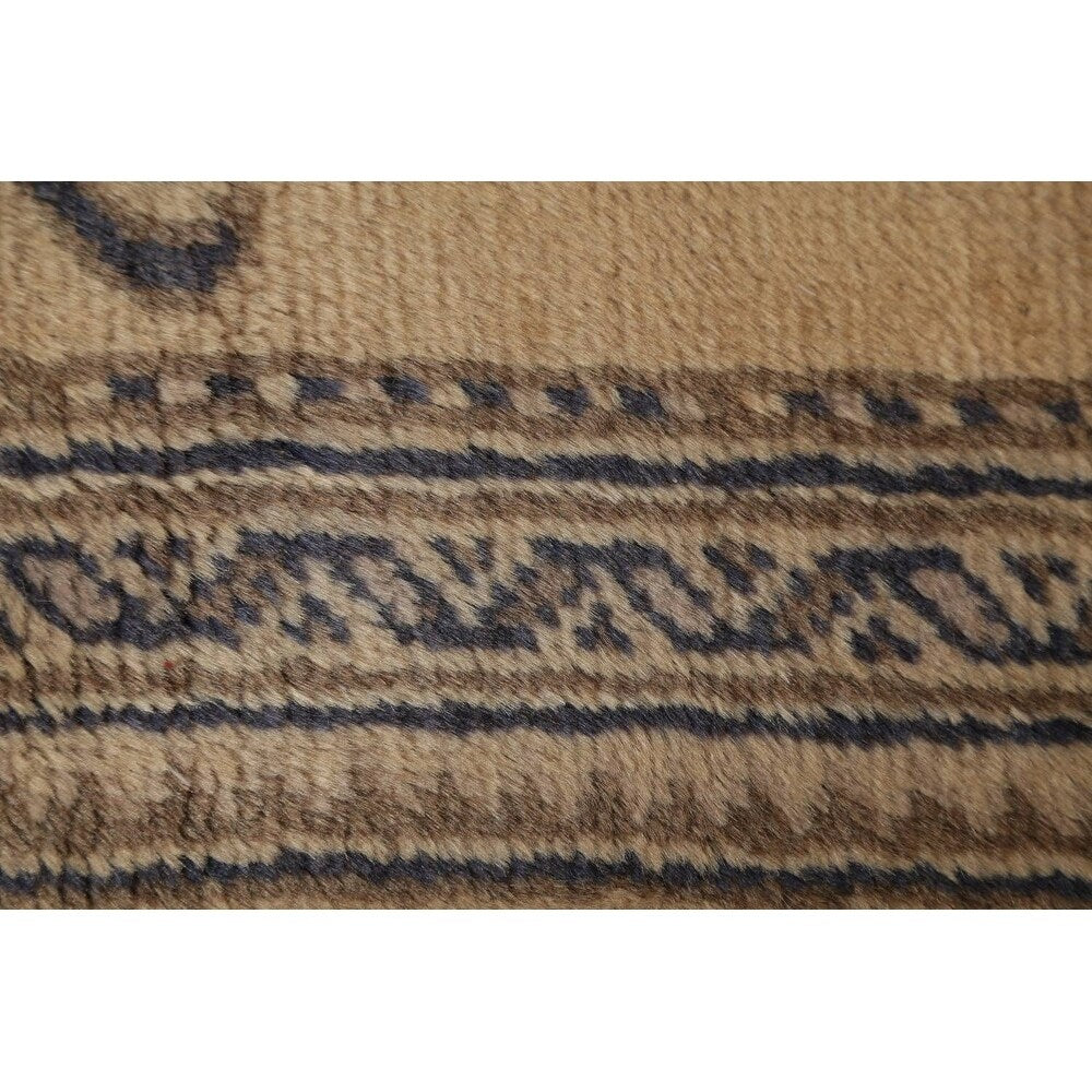 Antique Oushak Turkish Hand Knotted Traditional Oriental Floral Rug - 48'9" x 2'5" runner