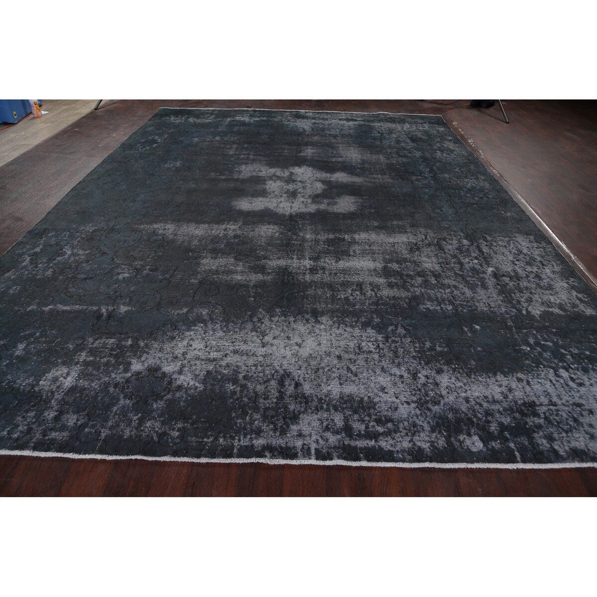 Antique Over-dye Distressed Kerman Persian Area Rug Wool Hand-knotted - 9'7" x 13'2"