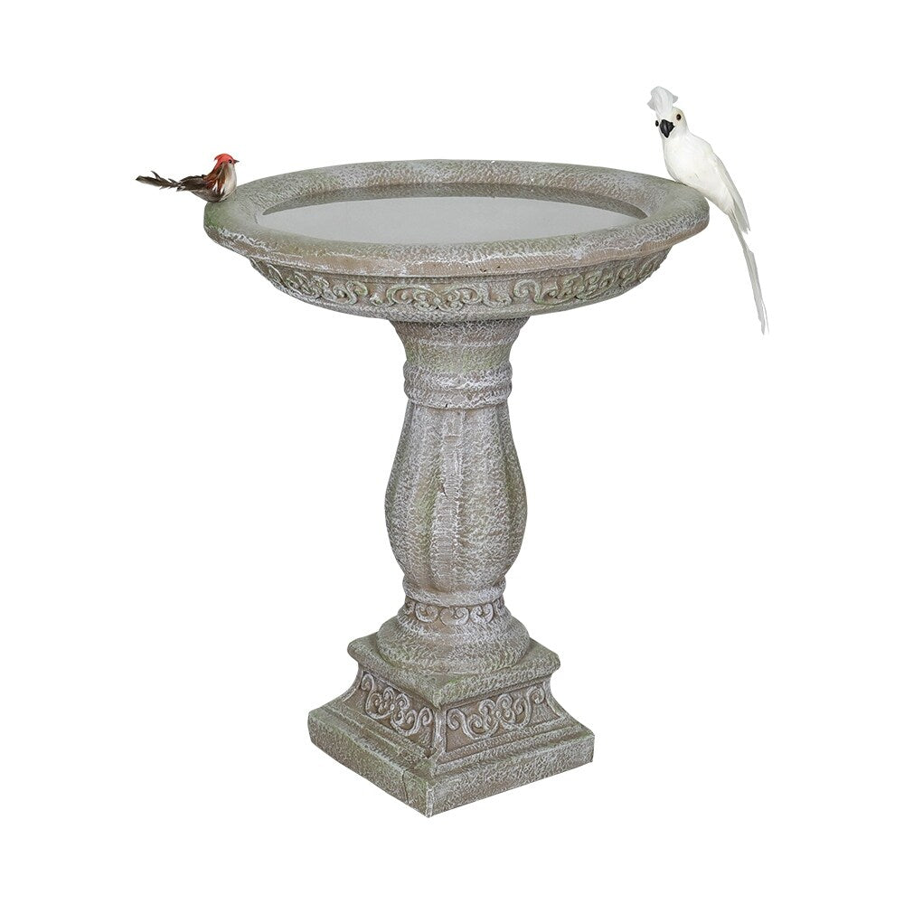 Antique Pedestal Bird Bath, Concrete Bird Baths for Garden Yard Decor