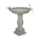 Antique Pedestal Bird Bath, Concrete Bird Baths for Garden Yard Decor