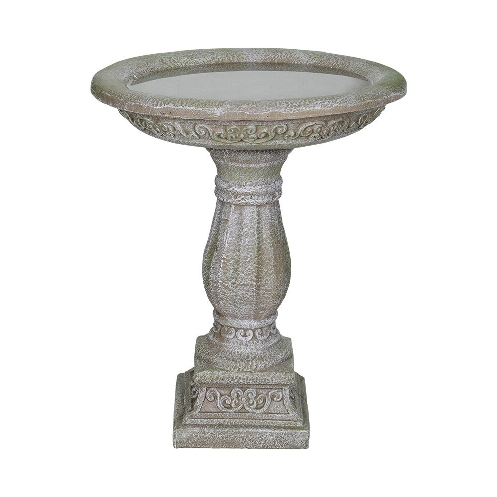 Antique Pedestal Bird Bath, Concrete Bird Baths for Garden Yard Decor