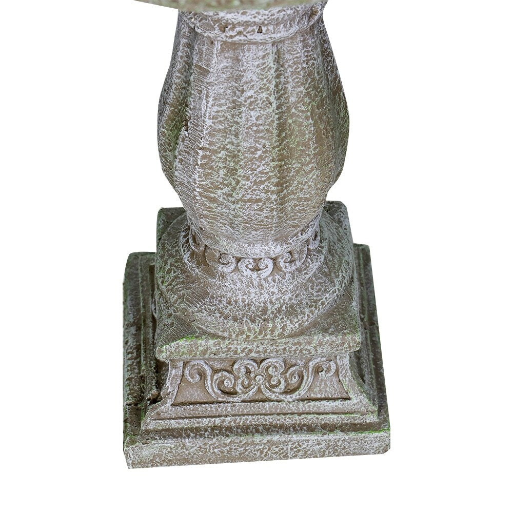 Antique Pedestal Bird Bath, Concrete Bird Baths for Garden Yard Decor