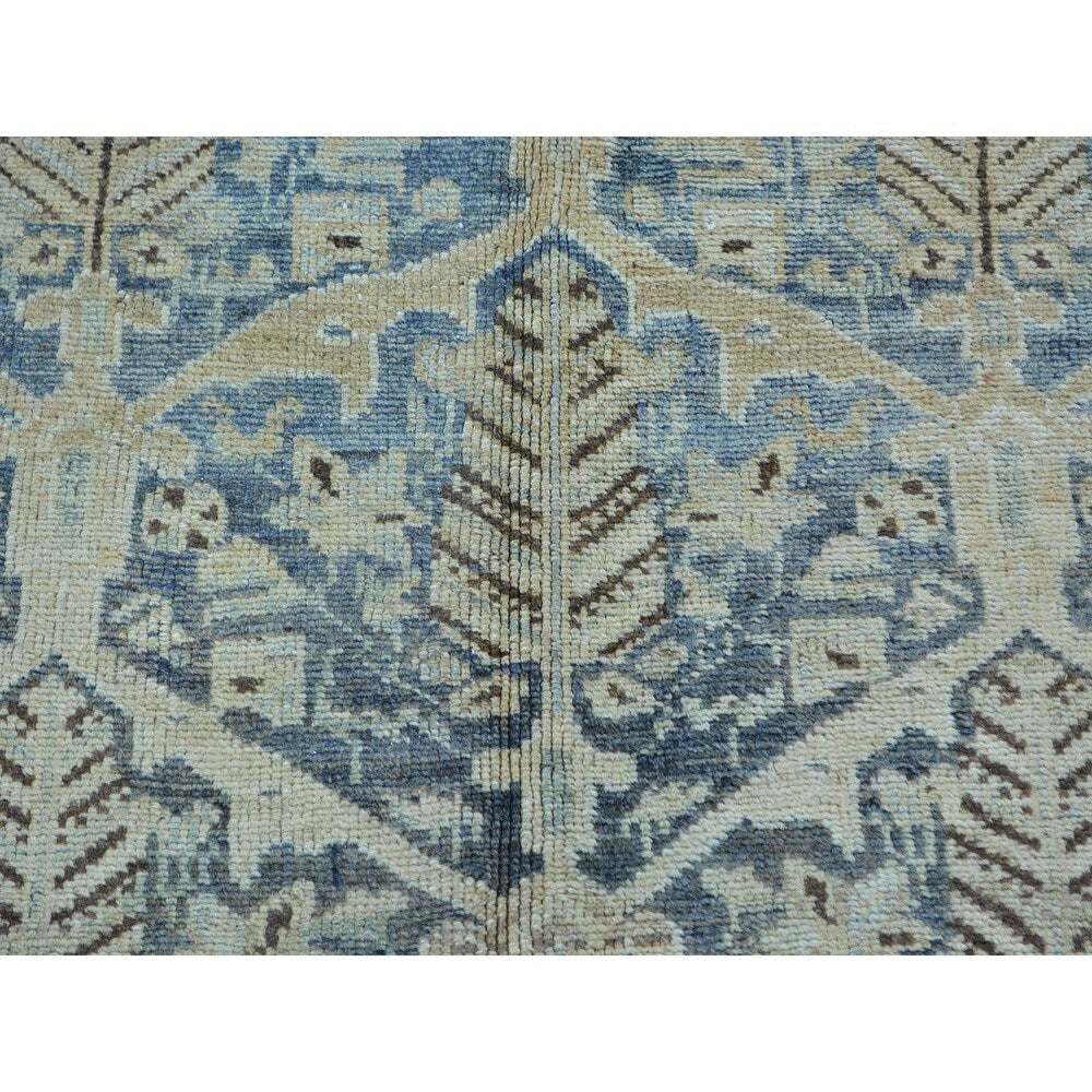 Antique Persian Bakhtiar Handmade Gallery Size Rug - Multi