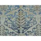 Antique Persian Bakhtiar Handmade Gallery Size Rug - Multi