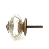 Antique Silver Mercury Glass Knobs, Cabinet Pulls (Pack of 6)