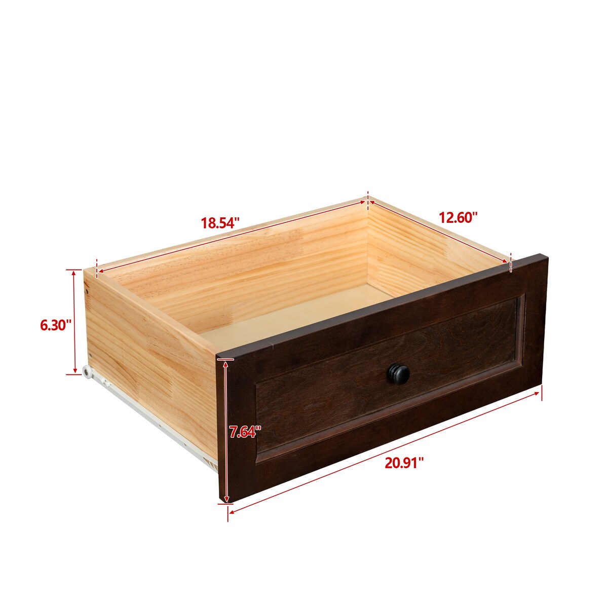 Antique Solid Wood 6-Drawer Dresser for Living Spaces