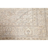 Antique Tabriz Medallion Muted Distressed Handmade Persian Area Rug - 12'10" x 9'8"