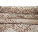 Antique Tabriz Oriental Hand Knotted Persian Muted Distressed Area Rug - 12'4" x 8'10"