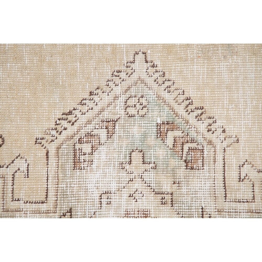 Antique Tabriz Oriental Hand Knotted Persian Muted Distressed Area Rug - 12'4" x 8'10"