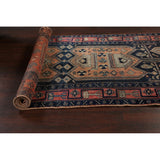 Antique Tribal Geometric Zanjan Persian Wool Runner Rug Hand-knotted - 4'2" x 8'6"
