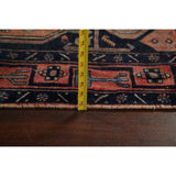 Antique Tribal Geometric Zanjan Persian Wool Runner Rug Hand-knotted - 4'2" x 8'6"