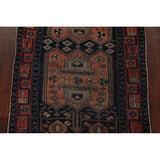 Antique Tribal Geometric Zanjan Persian Wool Runner Rug Hand-knotted - 4'2" x 8'6"