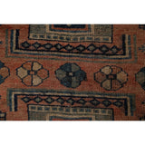 Antique Tribal Geometric Zanjan Persian Wool Runner Rug Hand-knotted - 4'2" x 8'6"