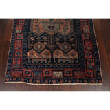 Antique Tribal Geometric Zanjan Persian Wool Runner Rug Hand-knotted - 4'2" x 8'6"