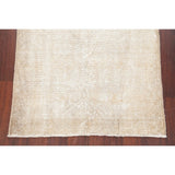 Antique Washed-Out Muted Distressed Area Rug Worn Pile Oriental Carpet - 5'2" x 3'6"